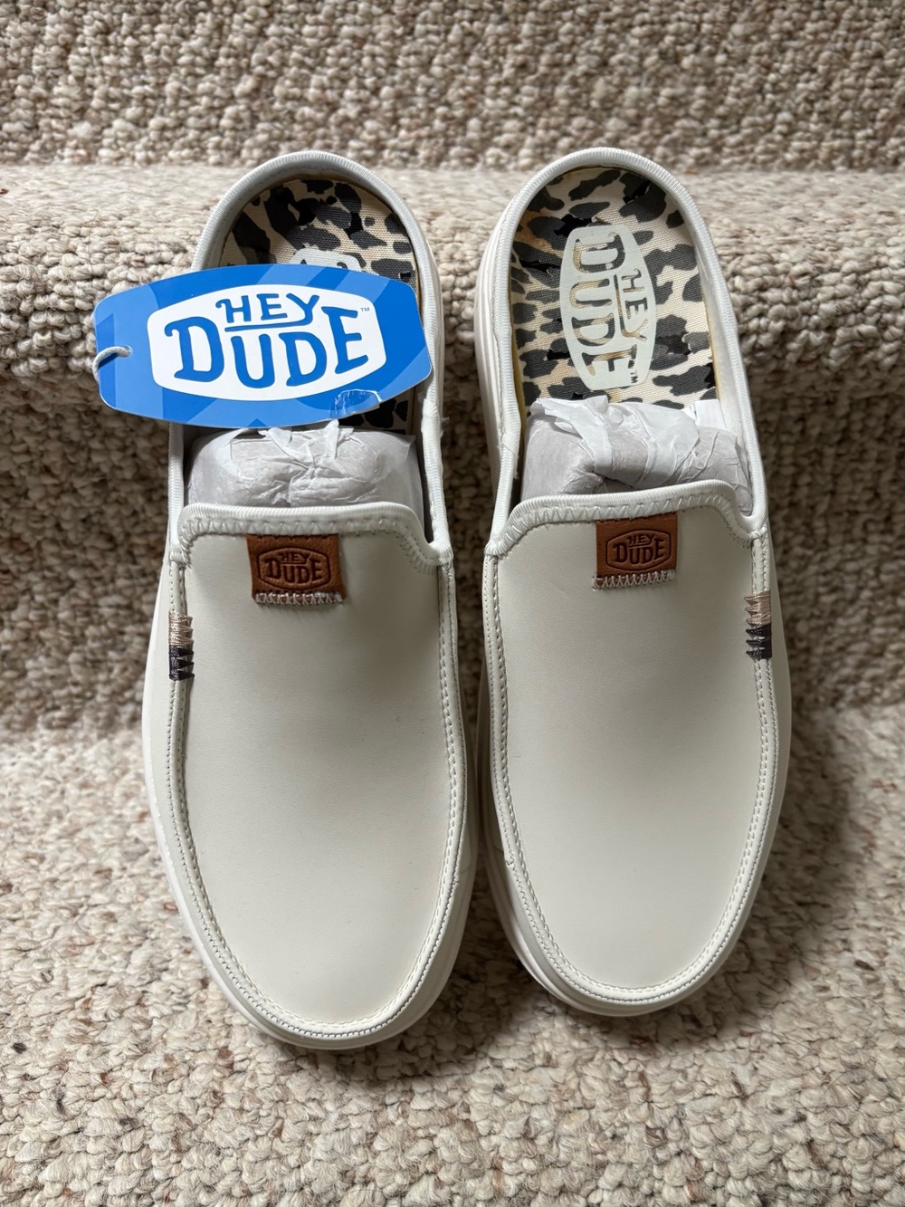Hey Dude Women’s Slip-On Shoes in Off-White
